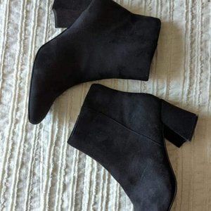 Chinese Laundry Suede Block Heel Boots